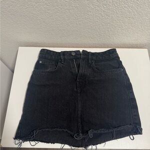 Zara Charcoal Denim Skirt